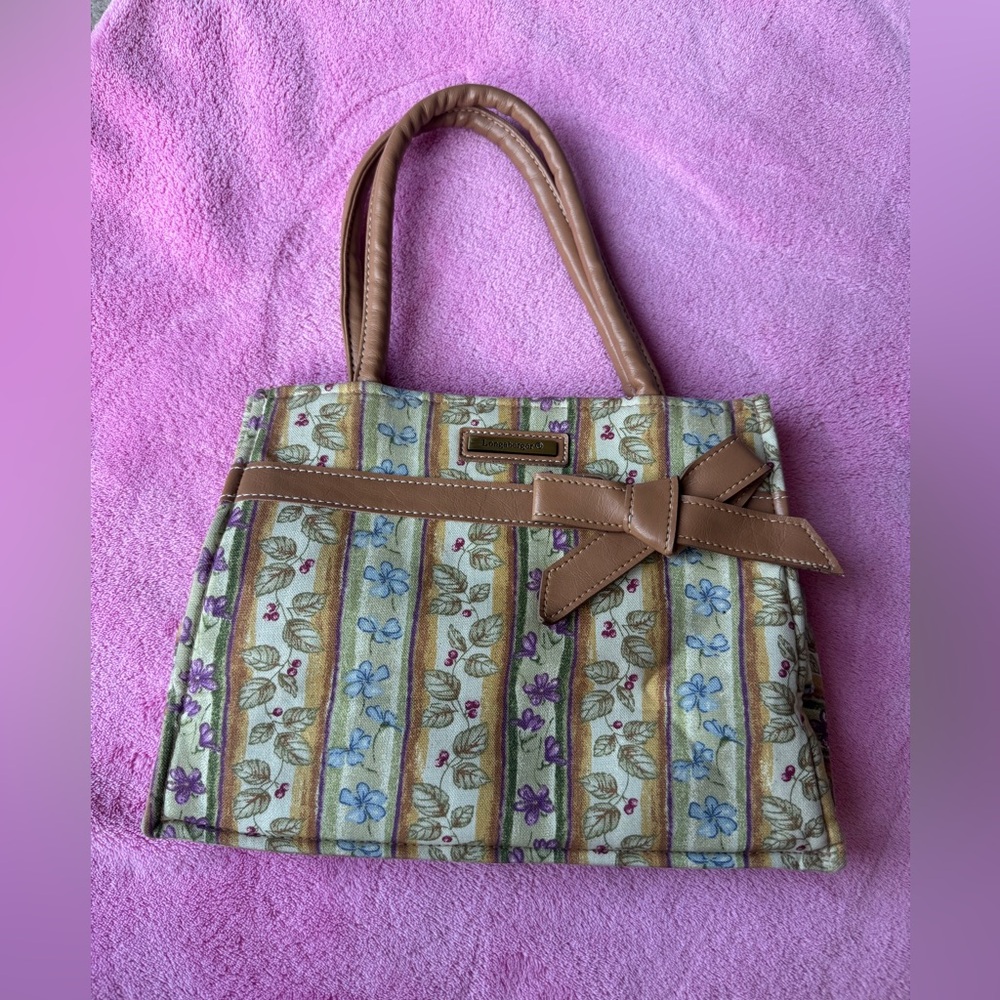 Vintage Longaberger Floral Design Purse